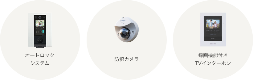 充実したセキュリティ設備